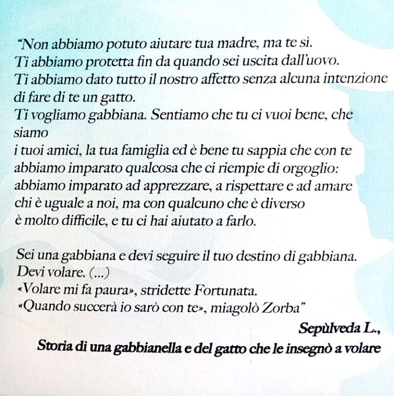 In ricordo di un grande scrittore, parole che da sempre ispirano le nostre famiglie…