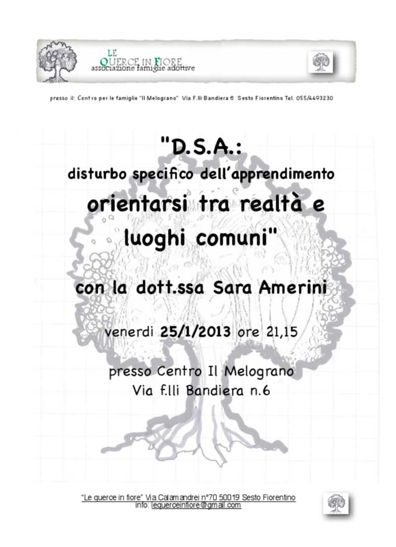 D.S.A. orientarsi tra realtà e luoghi comuni