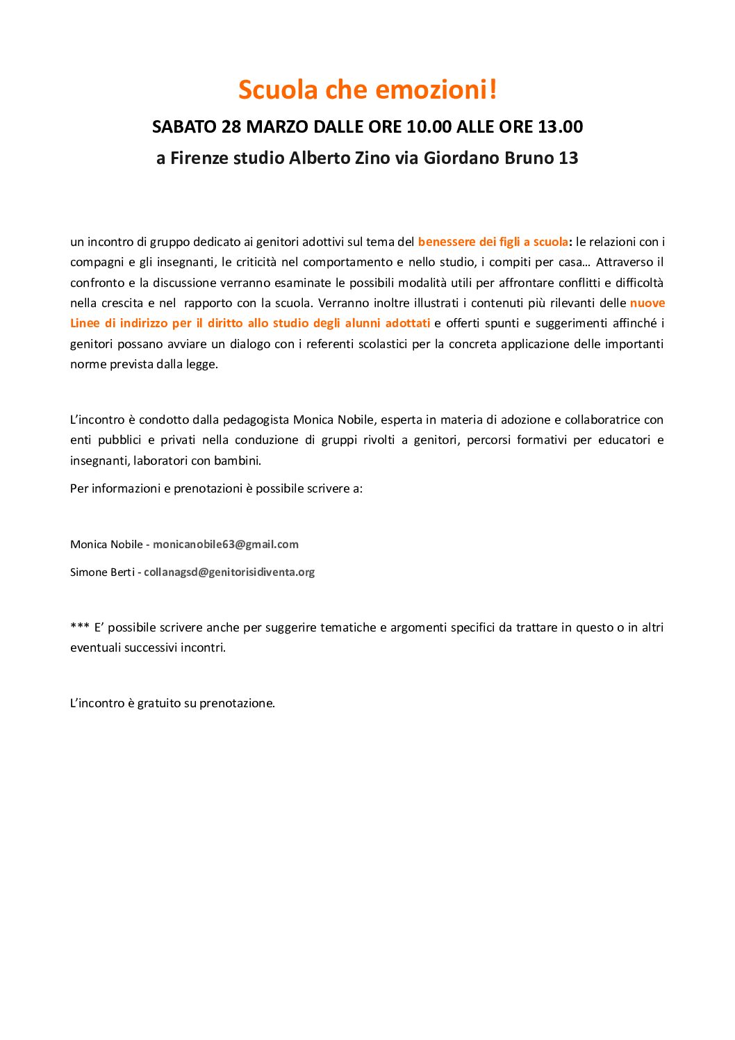 Scuola che emozioni!